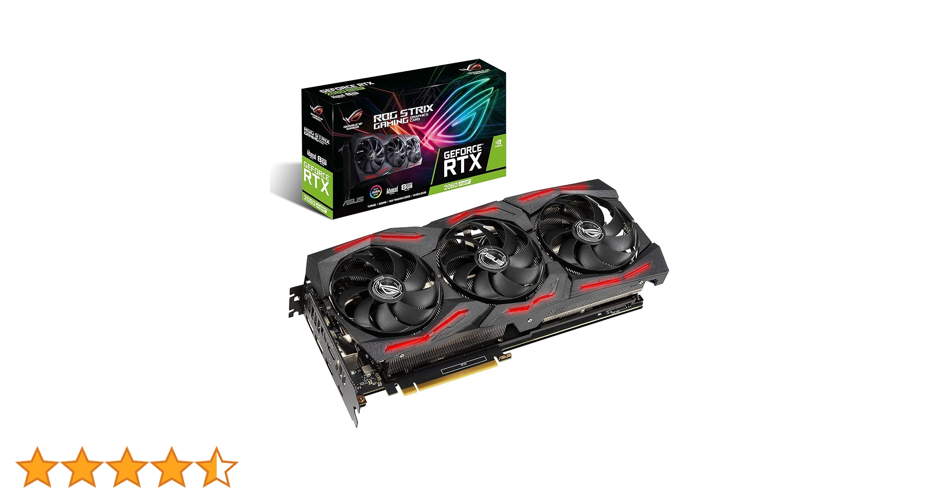 グラフィックボード・グラボ・ビデオカード ASUS ROG STRIX RTX 2060 Super 8GB ASUS ROG Strix GeForce RTX 2060 Super Advanced Overclocked EVO 8G